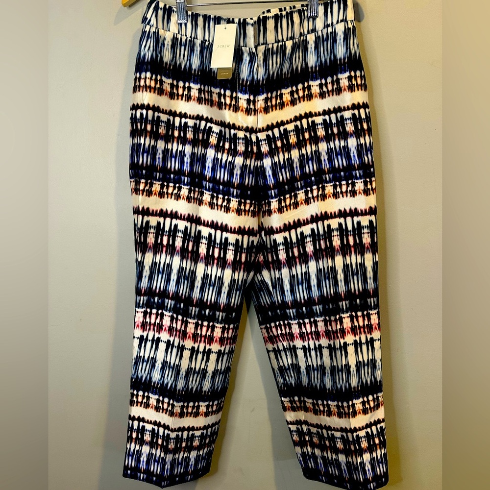 nwt jcrew silk wool trouser